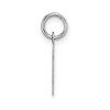 Black Bow Jewelry 14k White Gold, Amanda Collection, Small Block Style Initial K Pendant - 2 of 4