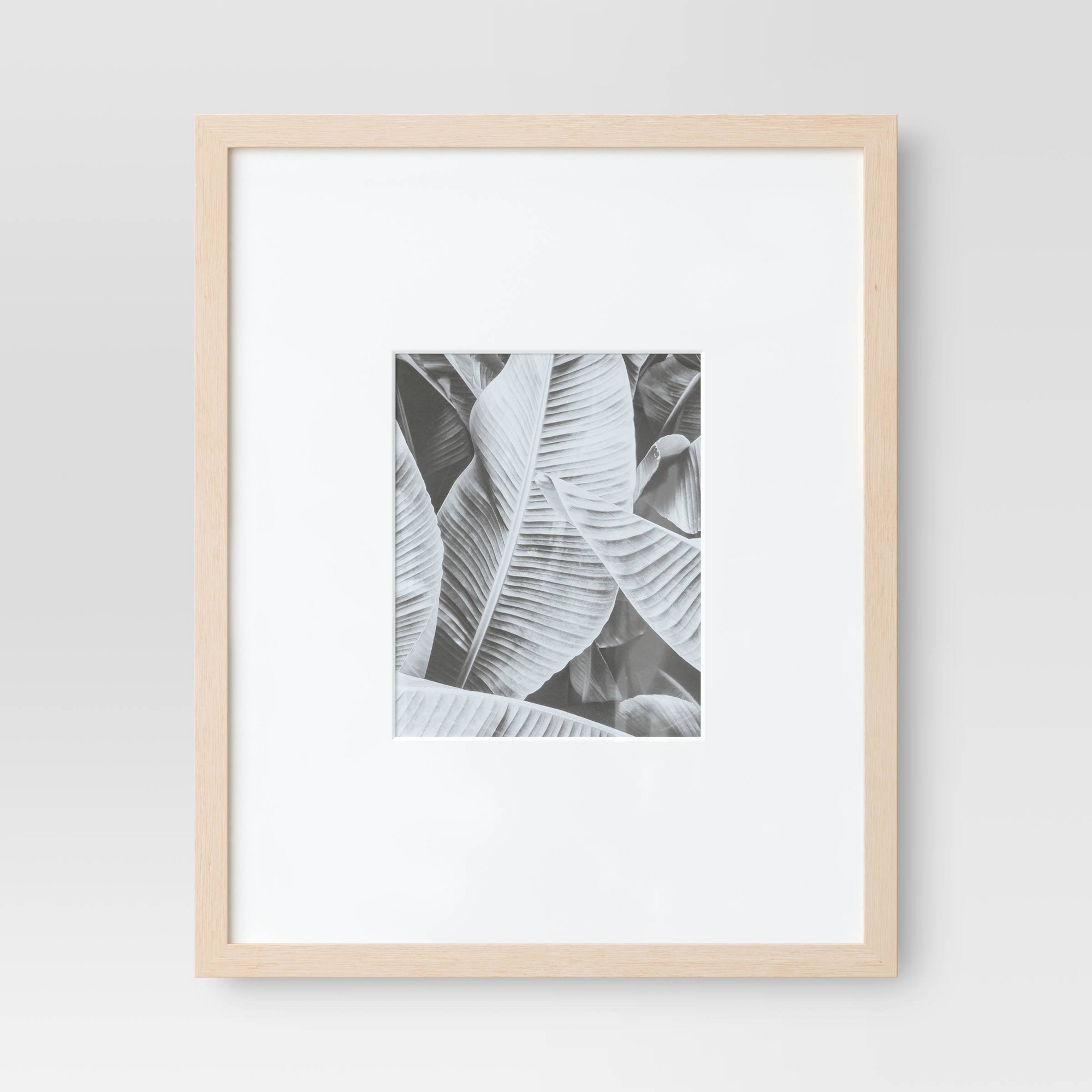 16" x 20" Matted to 8" x 10" Poster Frame Light Wood - Threshold™