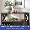 Farmhouse Shoe Cabinet with 2 Flip Drawer with Open Shelves for Entryway - 3 of 4