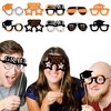 Big Dot of Happiness 2025 Orange Graduation Glasses - Paper Card Stock Party Photo Booth Props Kit - 10 Count - 2 of 4