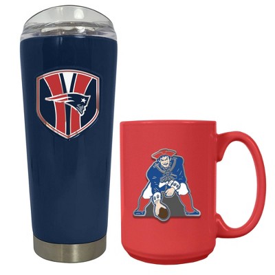 NFL New England Patriots Roadie Tumbler and Mug Set