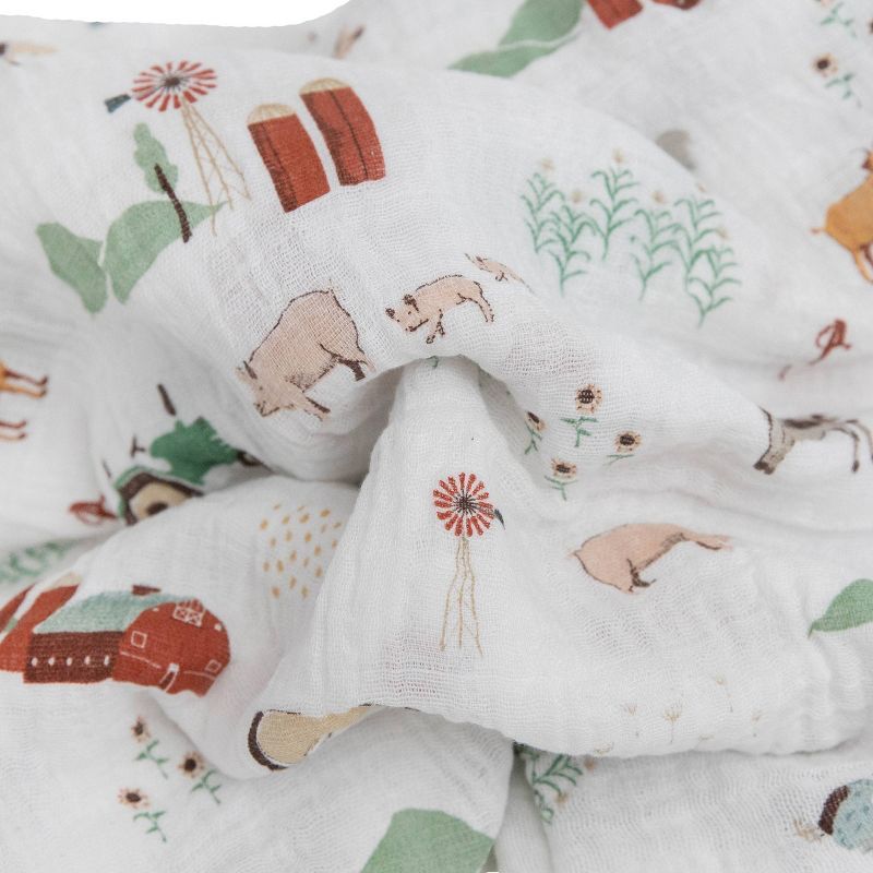 Little Unicorn Cotton Muslin Swaddle Blanket - 3pk, 3 of 6