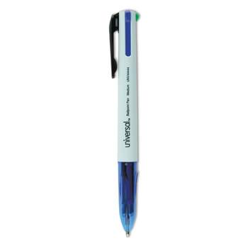 Universal Retractable 4-Color Pen 1 mm Medium Assorted Ink 3/PK 44444