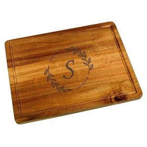 Picnic at Ascot Personalized 16" x 12" Acacia Charcuterie and Carving Board - 1 of 4