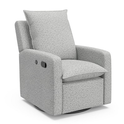 Image of Storkcraft Timeless Side Lever Reclining Glider with USB Charging Port - Salt and Pepper Boucle