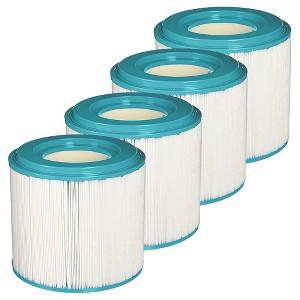 Hurricane Filters Advanced Replacement Spa Filter Cartridge for Unicel 5CH-352, PPM35SC-F2M, Filbur FC-1008, and Master Spas EP, White, 4 Pack - 1 of 4