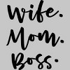 Men's Design By Humans Wife. Mom. Boss. By TheBlackCatPrints T-Shirt - 2 of 2