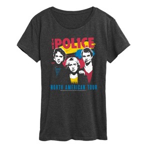 Women's - The Police - Police North American Tour Short Sleeve Graphic T-Shirt - 1 of 4