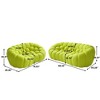 WJSHome Curved Bubble Couch, Comfy Upholstered Sofa,Breathable Mesh Fabric 3D Honeycomb Shape Modern Couches (2 Seater, 3 Seater) - 3 of 4