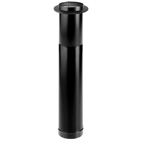 Duravent 6dbk-tl Durablack Single Wall Telescoping Black Finishing Stove  Pipe To Vent Smoke u0026 Exhaust, 48 To 64 Inches Long X 6 Inch Diameter :  Target