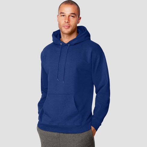 Hanes Men's Ultimate Cotton Pullover Hooded Sweatshirt - Deep Blue