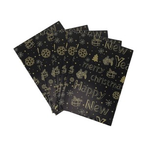 Unique Bargains Gift Wrap Paper Glossy Coated Paper 27.56" x 19.69" 5Pcs - 1 of 4