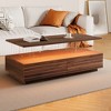47" Large Coffee Table with Storage, Rectangle Accent Center Table with 2 Drawers, Accent Cocktail End Table for Living Room Bedroom Office - 2 of 4