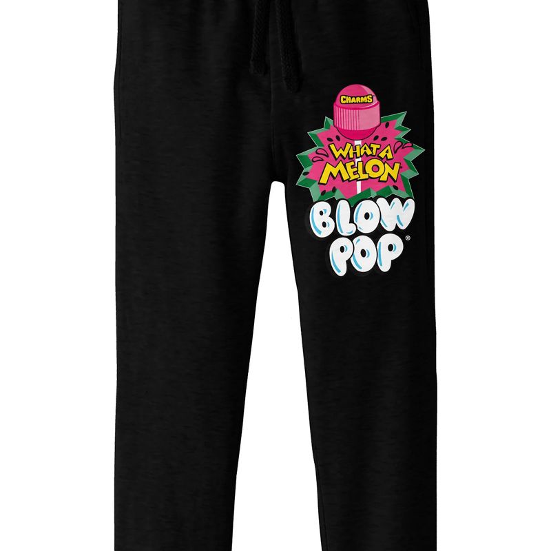 Blow Pop What A Melon Graphic Youth Black Jogger Pants, 2 of 4