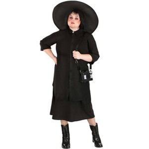 HalloweenCostumes.com Women's Plus Size Gothic Deetz Costume Dress - Classic Dark Witch Halloween Outfit - 1 of 4