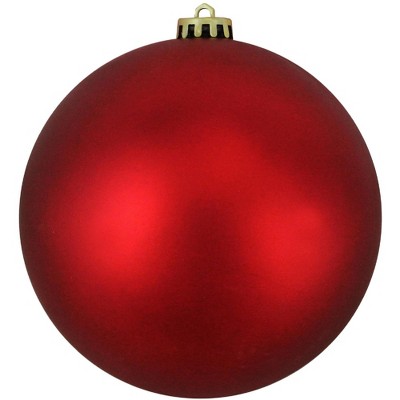 Northlight 6" Shatterproof Matte Christmas Ball Ornament - Red