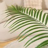 Kazeila UV Resistant Artificial Palm Tree with White Tall Planter, Big Pre Potted Fake Palm Trees for Indoor Outdoor Office House Decor - image 3 of 4