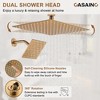 CASAINC Dual Heads 12 Inch Ceiling Mounted Square Shower Head Shower System with Handheld Shower Digital Display Shower - 3 of 4