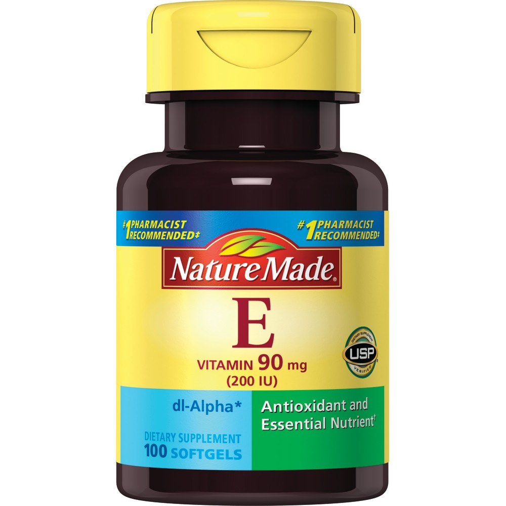 UPC 031604011550 product image for Nature Made Vitamin E 90 mg (200 IU dl - Alpha) Softgels 100ct | upcitemdb.com