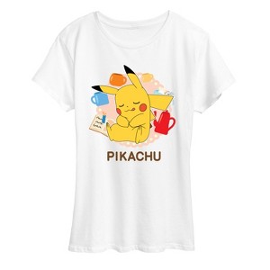 Women's - Pokémon - Sleeping Pikachu Short Sleeve Graphic T-Shirt - 1 of 4