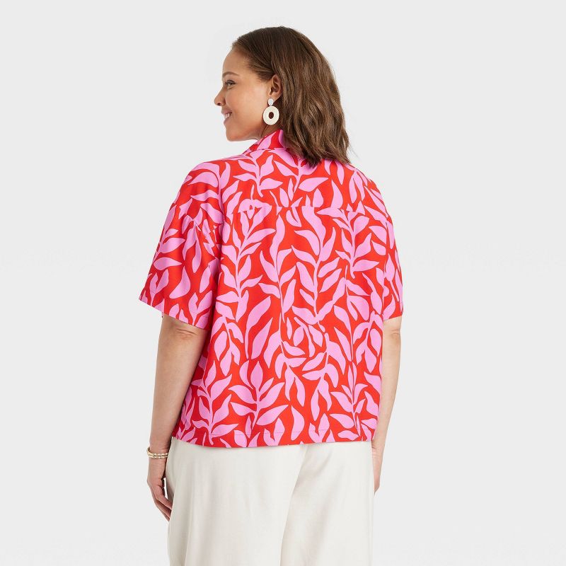 Women's Crepe Short Sleeve Button-Down Shirt - A New Day™, 3 of 7