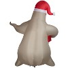 Giant Airblown Inflatable Oogie Boogie with Present for Lock, Shock and Barrel - 4 of 4