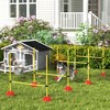 PawHut 4 Piece Dog Agility Course Backyard Set, Dog Agility Training Equipment with 4 Height Adjustable Dog Agility Jumps, Carry Bag, Yellow - 3 of 4