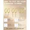 Mix & Match Earrings Set, 14K Gold Plated & S925 Sterling Silver Huggie Hoops with CZ Drops, Hypoallergenic Dainty Jewelry - 2 of 4