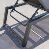 Christopher Knight Home Miller Outdoor Mesh and Aluminum Armless Adjustable Chaise Lounges (Set of 2) - 4 of 4