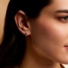 Pure Collection by Ross-Simons 0.20 ct. t.w. Emerald and .11 ct. t.w. Diamond Huggie Hoop Earrings in 14kt Yellow Gold - 3 of 4