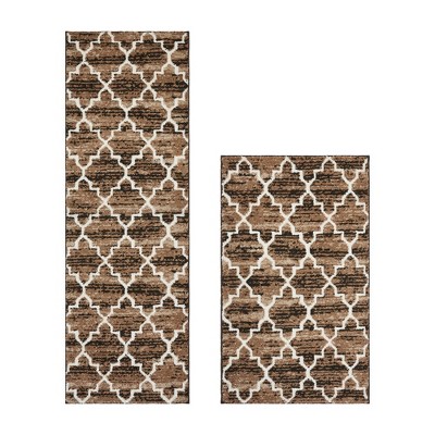 Savio Collection 100% Micro Polyester 2 Piece Bath Rug Set - Better Trends