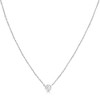 Haus of Brilliance 10K Gold 0.10 Cttw Diamond Classic Bezel-Set Solitaire Pendant Necklace - 2 of 4