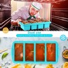 Aoibox Silicone Freezer Tray With Lid - Large Ice Cube Mold, Food Storage Container for Soup, Sauce, Broth, Leftovers - 4 Perfect 1 Cup Portions - 3 of 4