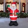 Gemmy Christmas Airblown Inflatable Santa OPP, 7 ft Tall, Multi - 2 of 3