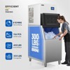 22 in. 400 Lb. 600W 115V Air Cooled Ice Machine Maker With 300 Lb. Bin - 4 of 4