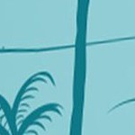 light blue striped