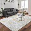 Washable Rug Modern Abstract Rugs  Low Pile Contemporary Throw Floor Cover Ultra-Soft Stain Resistant Carpet - 2 of 4