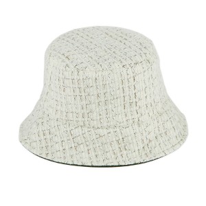 Hadley Wren Tweed Buckt Hat - Cream - 1 of 2