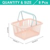Unique Bargains Plastic Grocery Shopping Toy Organizing Mini Decorative Baskets 6.3" x 3.5" x 5.1" 8 Pcs - 2 of 4