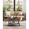 Round Coffee Table, 32''Circle Coffee Tables with 2-Tier Storage Shelf, Easy to Assemble for Living Room - 2 of 4
