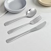 Unique Bargains Flatware Sets Dishwasher Safe Cutlery Set Knife Fork Spoon 3-Piece Set Stainless Steel Silver Tone 8.27"x1.97"x1.97" 1 Set - 2 of 4