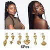 Unique Bargains Snake-shaped Leaves Hair Cuffs Dreadlock 6 Pcs - 3 of 4