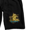 Sand Land Yellow Tank Men's Black Sleep Pajama Shorts - 2 of 4