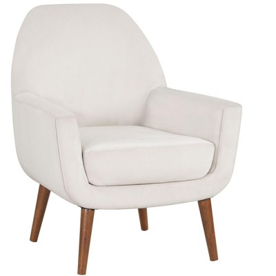 NicBex Boucle Accent Chair,Upholstered Living Room Chairs with Mid-Height Back and Round Legs,Mid-Century Armchair,Accent Chairs for Living Room