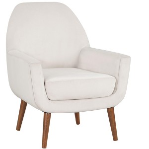 NicBex Boucle Accent Chair,Upholstered Living Room Chairs with Mid-Height Back and Round Legs,Mid-Century Armchair,Accent Chairs for Living Room - 1 of 4