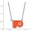 Black Bow Jewelry Sterling Silver Philadelphia Flyers NHL Necklace 18 Inch - 2 of 4