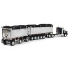 First Gear DCP 1/64 Black/Chrome Kenworth T800 w/ Chrome East Genesis II End Dump Trailers 60-1572 - 3 of 4