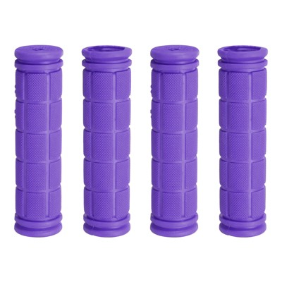 Unique Bargains Rubber Non-Slip Mushroom Bike Fit 7/8" Handlebar Grips 4.53" 4 Pairs