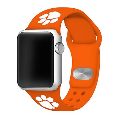 NCAA Clemson Tigers Silicone Apple Watch Band 42mm