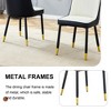 Racxily Modern Dining Chair - Soft PU Leather & Sturdy Metal Legs Dining Chair - Comfortable Design for Kitchen/Bedroom/Office - 3 of 4